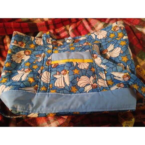 Handbags - Handmade Quilted Angel Bag Blue 14x10